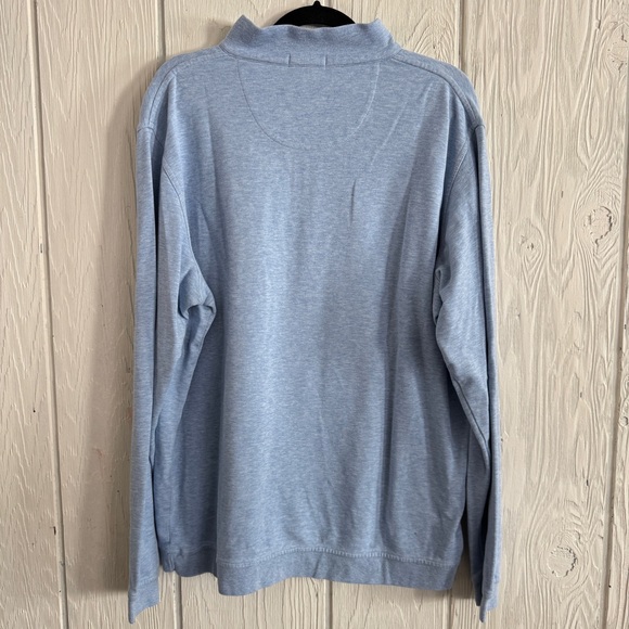 Peter Millar Sky Blue Zip-Up Sweater - Picture 3 of 8